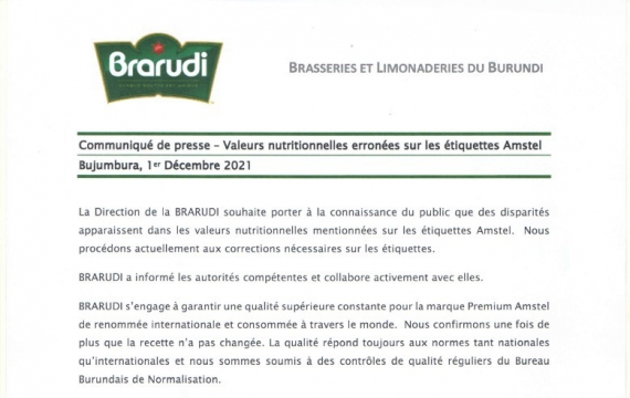 Communiqué de presse