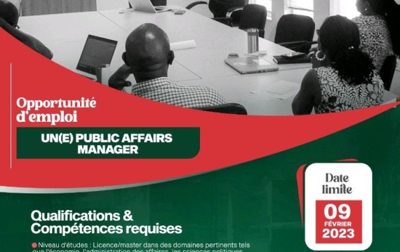 Opportunités de carrière : Public Affairs Manager